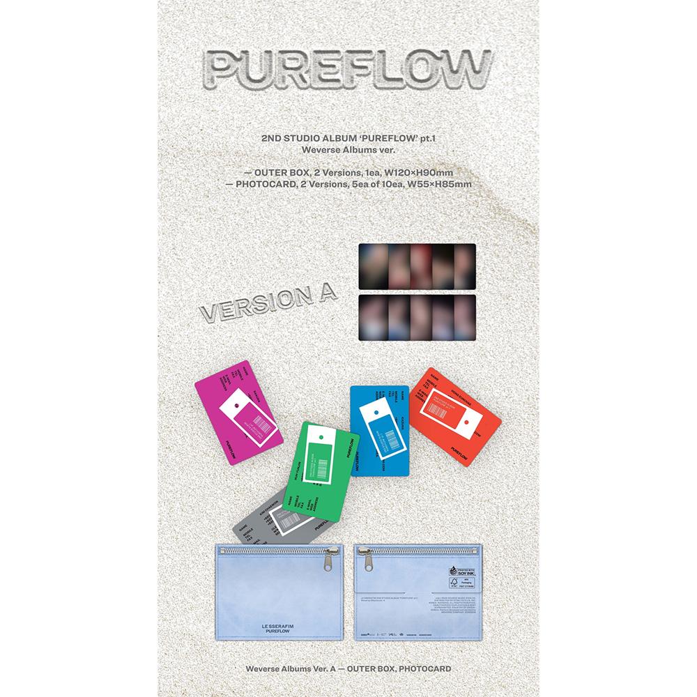 [Précommande] LE SSERAFIM - PUREFLOW pt.1 (Weverse Albums ver.)