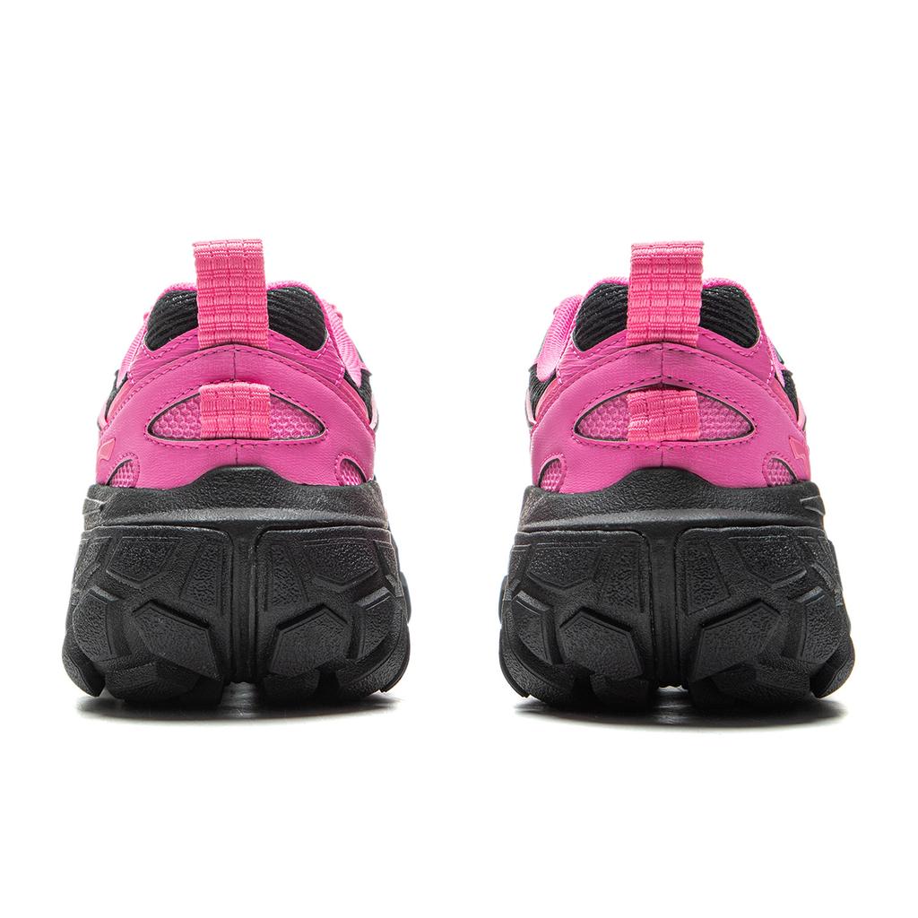 New LiNing Dunes Cushioning Anti Slip Wear Resistant Breathable Height Increasing Low Top Casual Shoes Women's Pink Black AGCU328-2