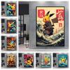 Japanese Classic Anime Canvas Poster Pikachu Cartoon Picture HD Printing Modern Living Room Wall Decoration Friends Gift