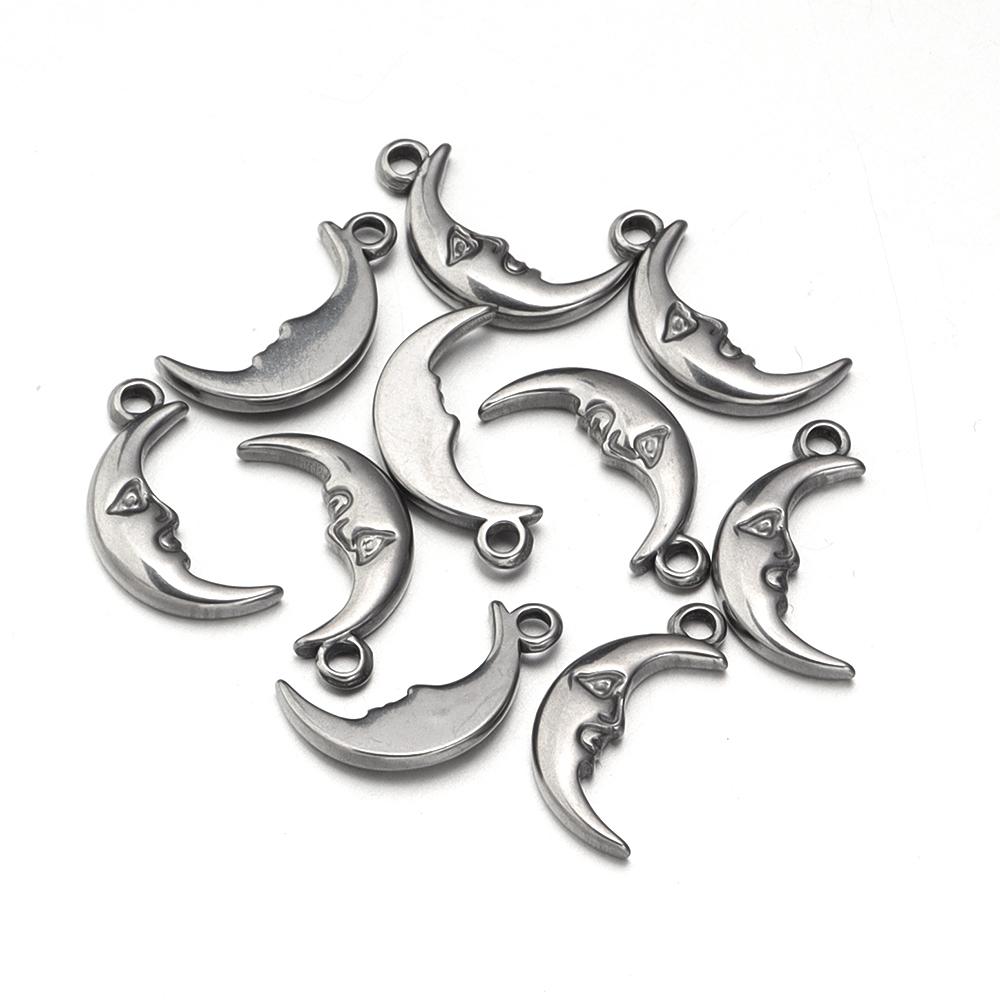 10pcs/lot Stainless Steel Charms Steel Color Pendants Butterfly Tree Heart Charms DIY Lucky Necklace Bracelet Jewelry Making