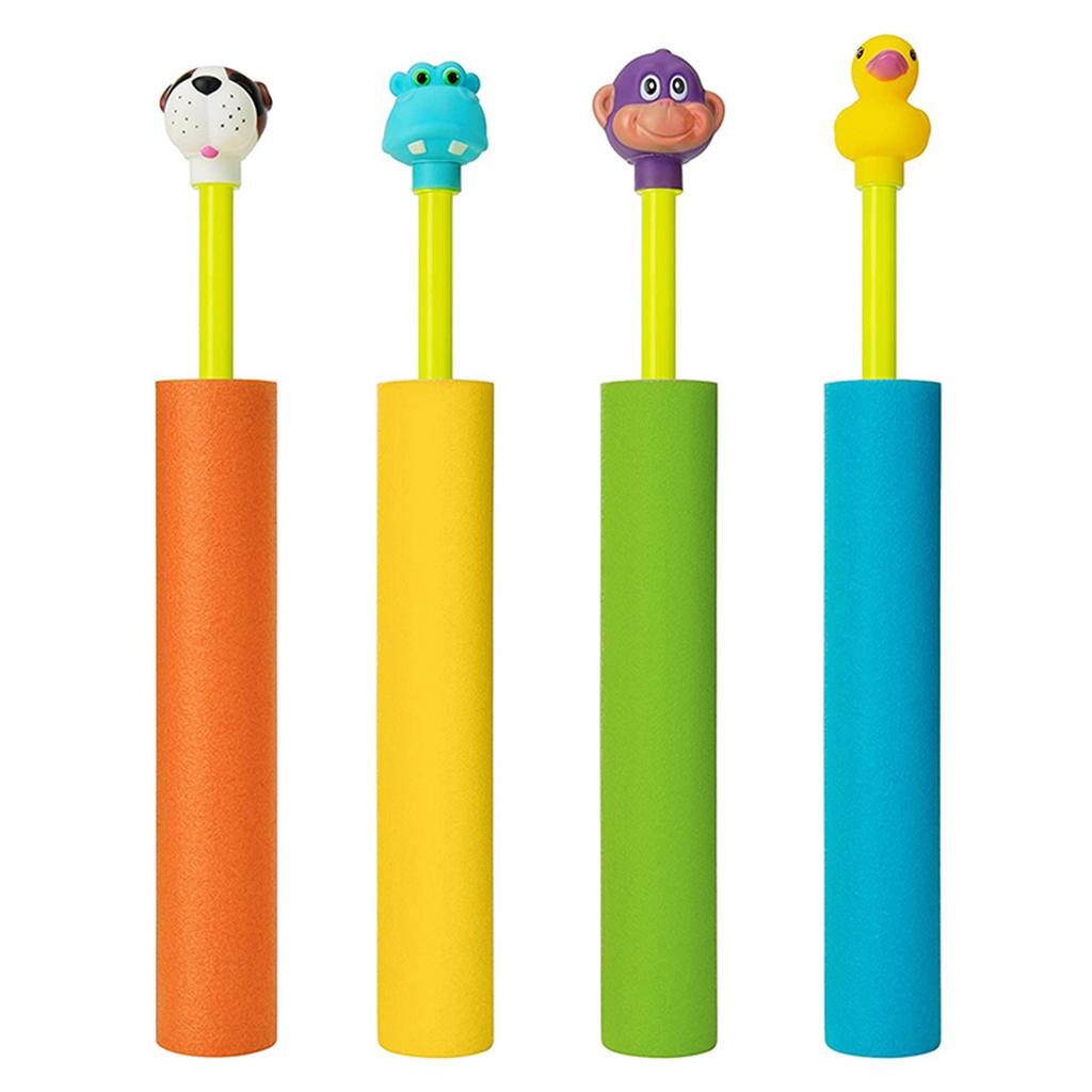 Water Spray Toy 4 Pieces  Safety Foam Noodle Type Outdoor Water Toy Suitable For Children And Adults-Pool Beach