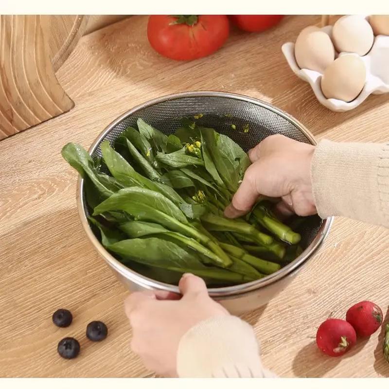 Shanyufu Stainless Steel Washing & Draining Basket