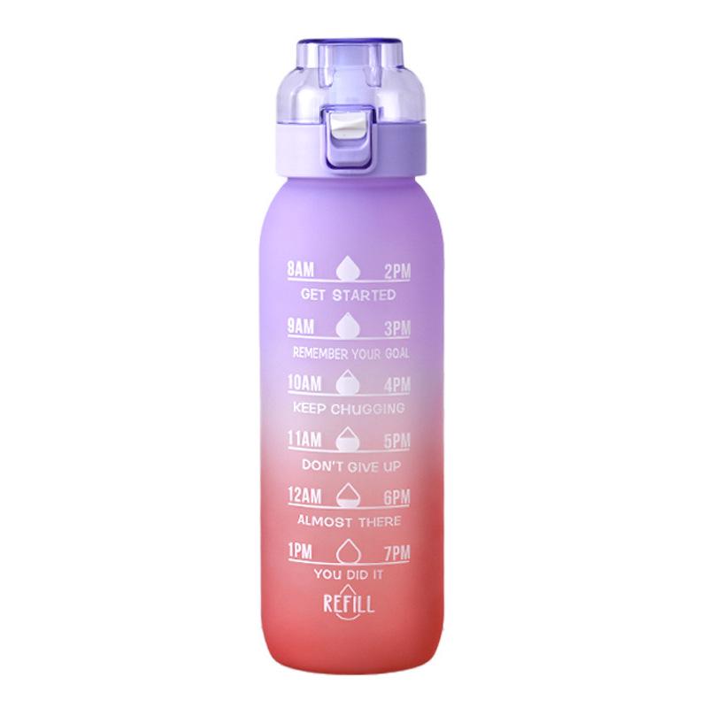 Fruit-Flavored Zero Calorie Water Bottle with Pop-Up Lid and Aroma Ring