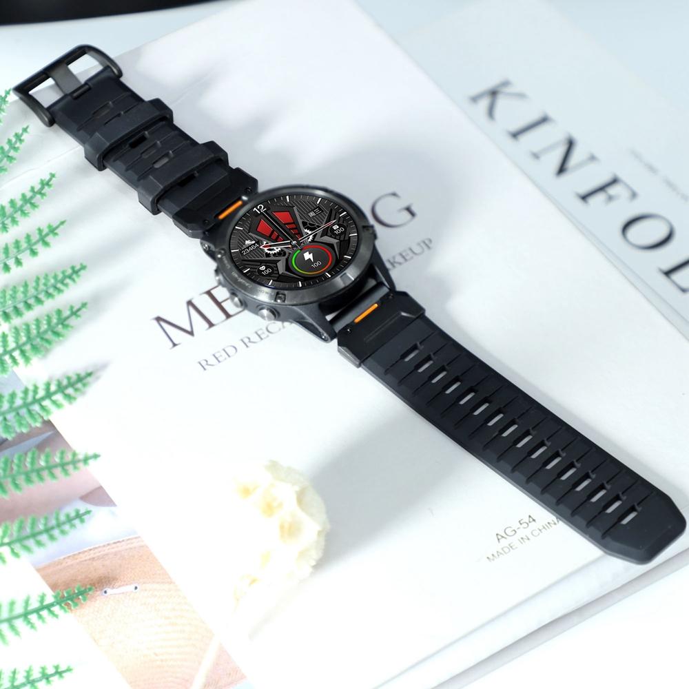 22mm 26mm Fluororubber Strap For Garmin Fenix 8 7X 6X Pro 5X Epix Pro Gen 2 47mm 51mm /Fenix 5X Plus Tactix 7 Watchband