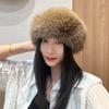 Windproof Russian Style Beanie Thickened Faux Mink Headwear Cossack Hat Set  Commuting