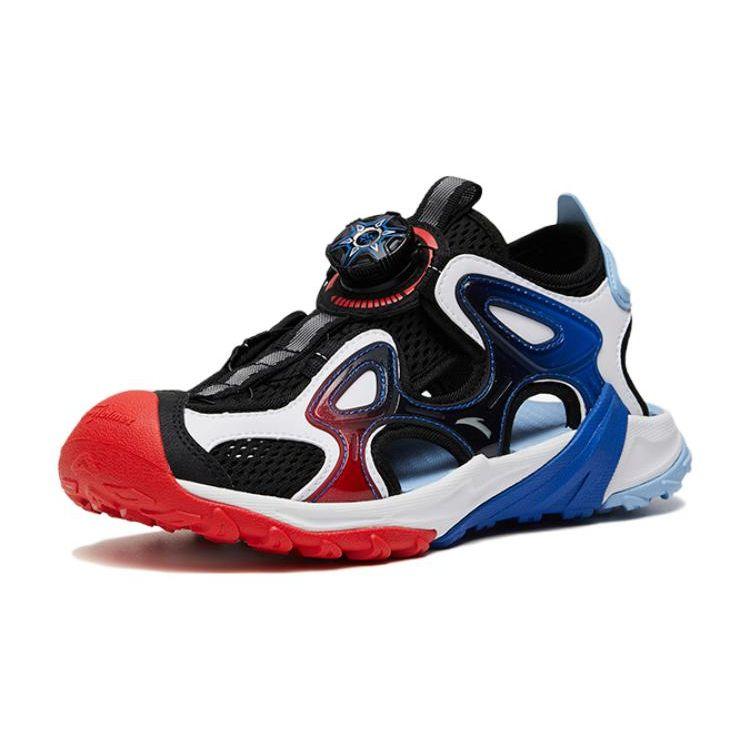 Anta Kids Anti-Kick Durable Sandals Kids Sandals Black Red Blue 312326933-3