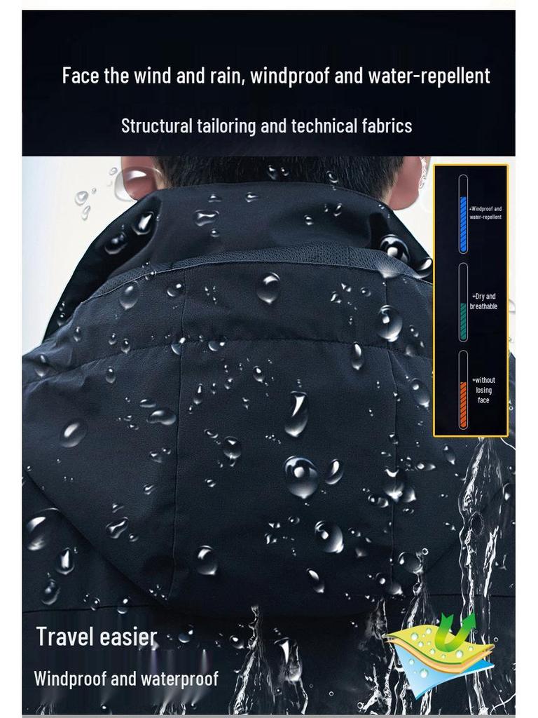 Unisex Windbreaker: Lightweight, Waterproof, Windproof Jacket for Spring/Autumn Fishing & Hiking