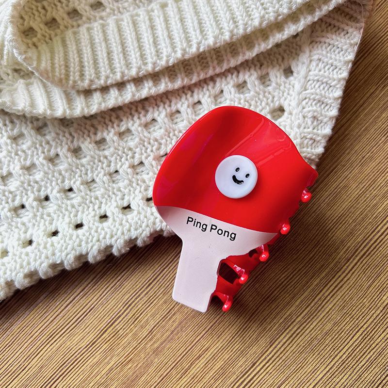 

Женская ракетка для настольного тенниса заколка для волос бадминтон теннис заколка-краб спортивный стиль головной убор креативные аксессуары для волос для девочек