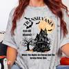 Transylvania Hotel Halloween T-Shirt: Spooky Color Blast Unisex Tee