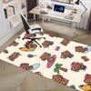 Office Rug Hello Kitty, Summer Activities Anti-Slip Rug, Machine Washable for Living Room, Bedroom, Office, Multiple Sizes, Bedroom Mat, Decorative Ma