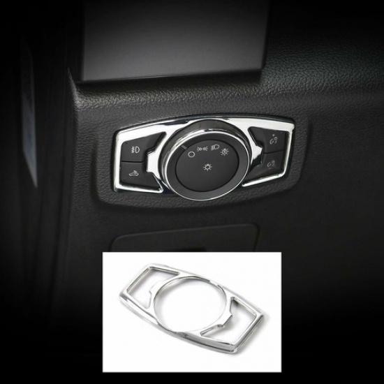 Chrome Headlight Switch Button Frame Trim Decor Cover for Ford F150/Mustang 15+