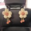 Universal Cute Flower Car Seat Back Hook - No Installation, Strong Load Bearing, Multifunctional Storage