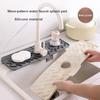 Wave Pattern Silicone Absorbent Drain Mat for Kitchen Sink, Bathroom, Wash Basin