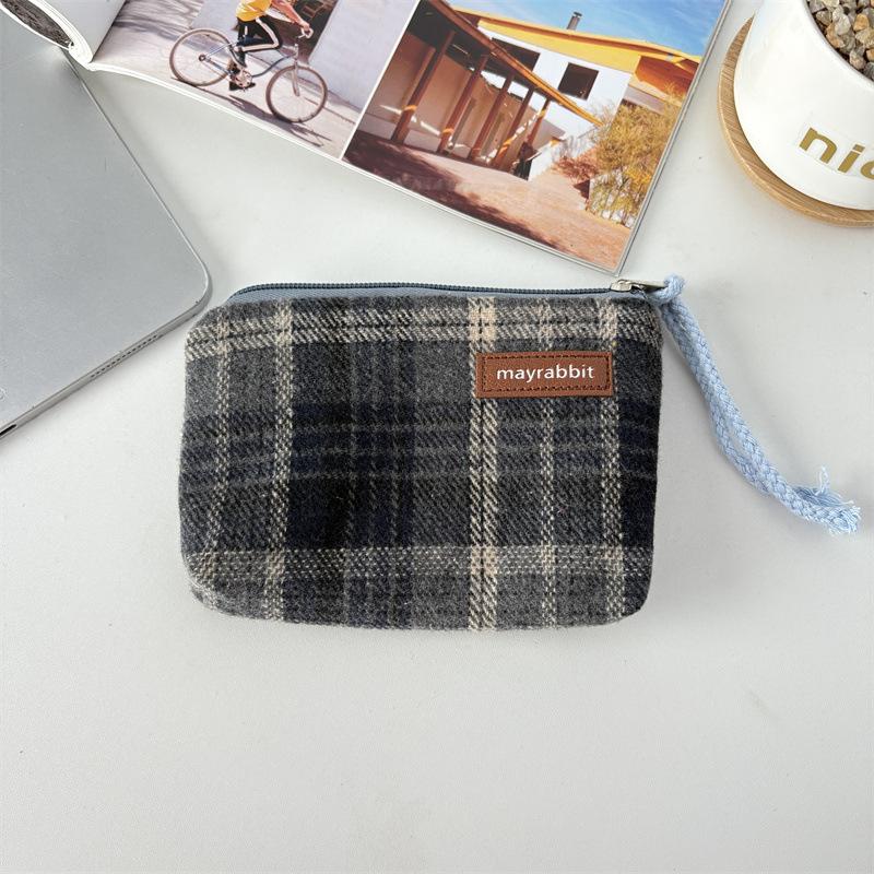 Artistic Retro Patterned Zero Wallet for Carrying Small Items  Mini Lipstick Storage Bag  Multi-functional Large-capacity Canvas Small Bag