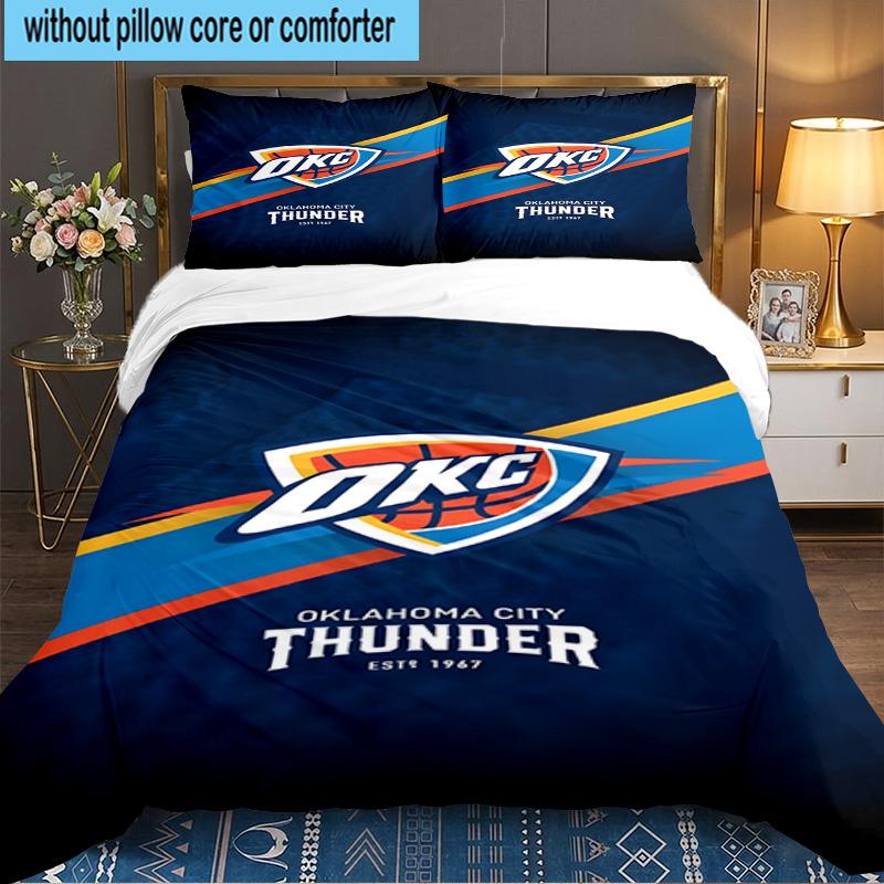 Oklahoma Sports Team 3pcs Bedding Set,Including 1pc Duvet Cover And 2pcs Pillowcases Perfect Gift for Christmas,Ideal for Bedroom, Dormitory