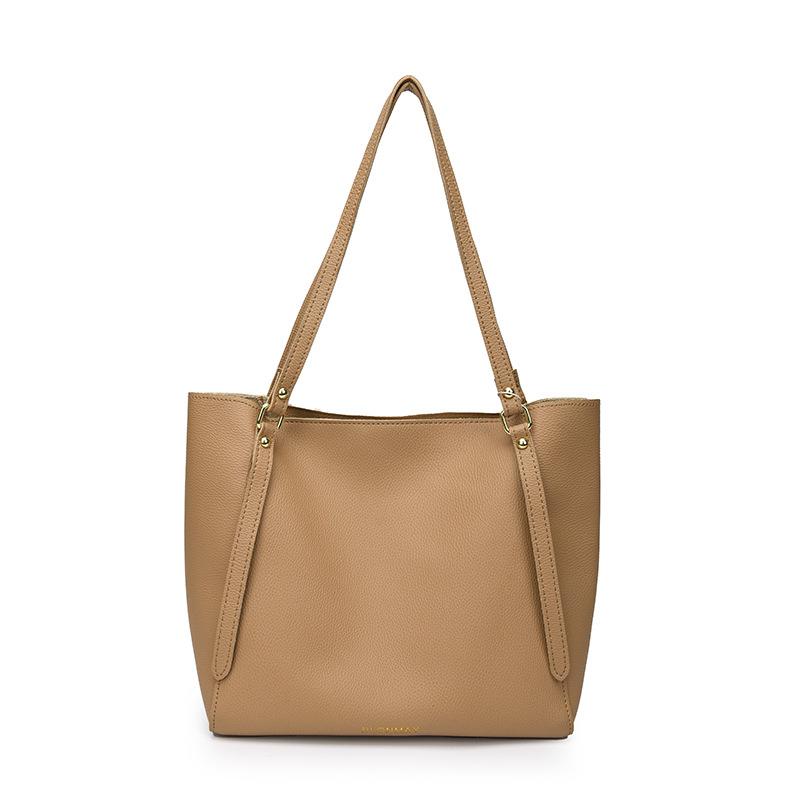 

Простая вместительная сумка-тоут для поездок на работу, однотонная, повседневная, женская на плечо, модная, универсальная, портативная, сумка для мамы и ребенка one size fits all хаки