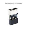 USB 2.0 to Type E Converter 9Pin USB to Type E Plug Extender Adapter for PC Case Motherboard USB C Slot 9PIN Cable Splitter