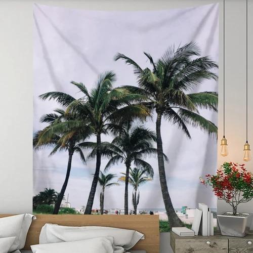 

Гобелен с рисунком морской кокосовой пальмы для спальни, гостиной, украшения стены дома, гобелен 150x130cm
