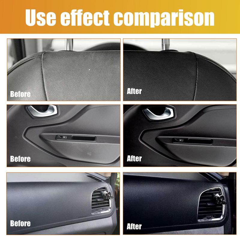 Limpador de interior de carro Restaurador de acabamento automotivo 1,76 fl. Oz Total Limpador e protetor interno seguro para carros, caminhões, SUVs e motocicletas