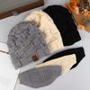 Warm Knitted Hat And Face Mask Set Winter Slouchy Beanie With Lightweight Warm Ear, Neck & Cheek Cover For Outdoor Sports