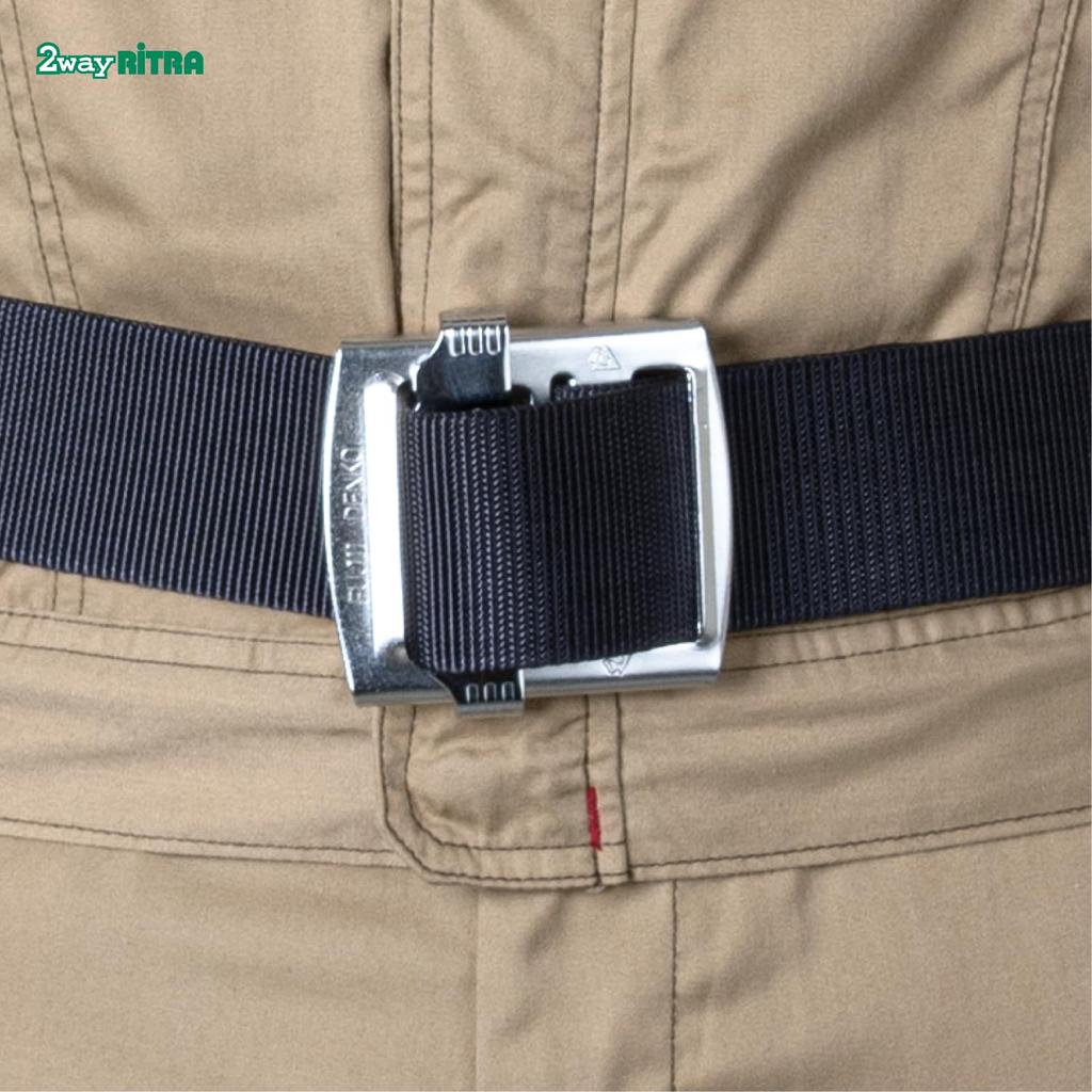 Ceinture de torse standard de type 2 voies, mécanisme de verrouillage rétractable, noir, taille M, longueur de ceinture 1200 mm, fabriqué au Japon, équipement de prévention des chutes