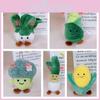 Veggie Plush Keychain White Cabbage Broccoli Corn And More