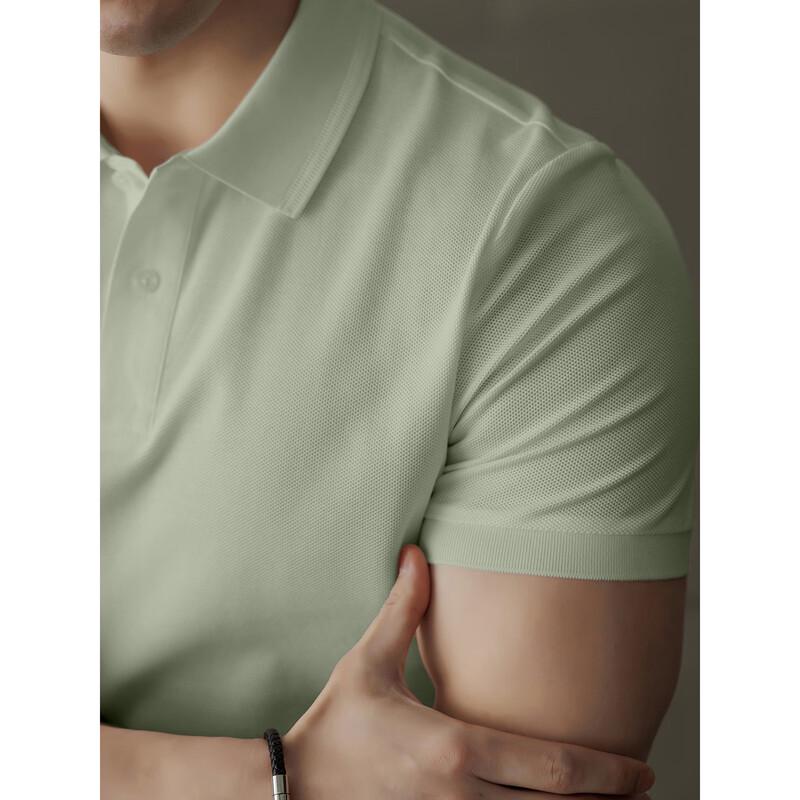 Hengyuanxiang Men's Solid Color Anti-bacterial Polo Shirt