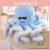 Smiling Octopus Face Plush Toy Stuffed Doll Bedroom Decoration Cute Gift Kids