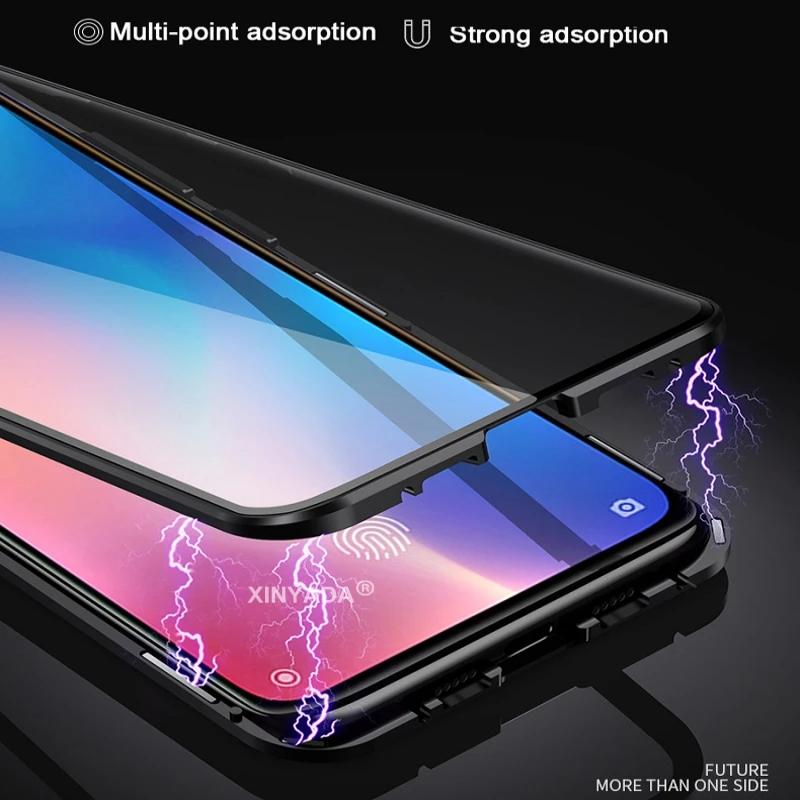 360 Full Cover For Xiaomi 14 Pro Case Double Sided Magnetic Adsorption Metal Case For Xiaomi Mi 14 14Pro 5G Protection Bumper