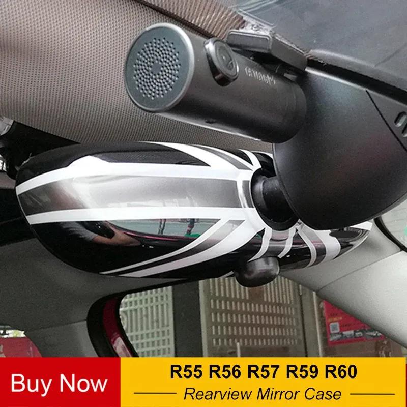 For MINI Cooper JCW S One+ R55 R56 R57 R59 R60 R61 Countryman Car Rear View Mirror Case Cover Sticker Decor Auto Accessories