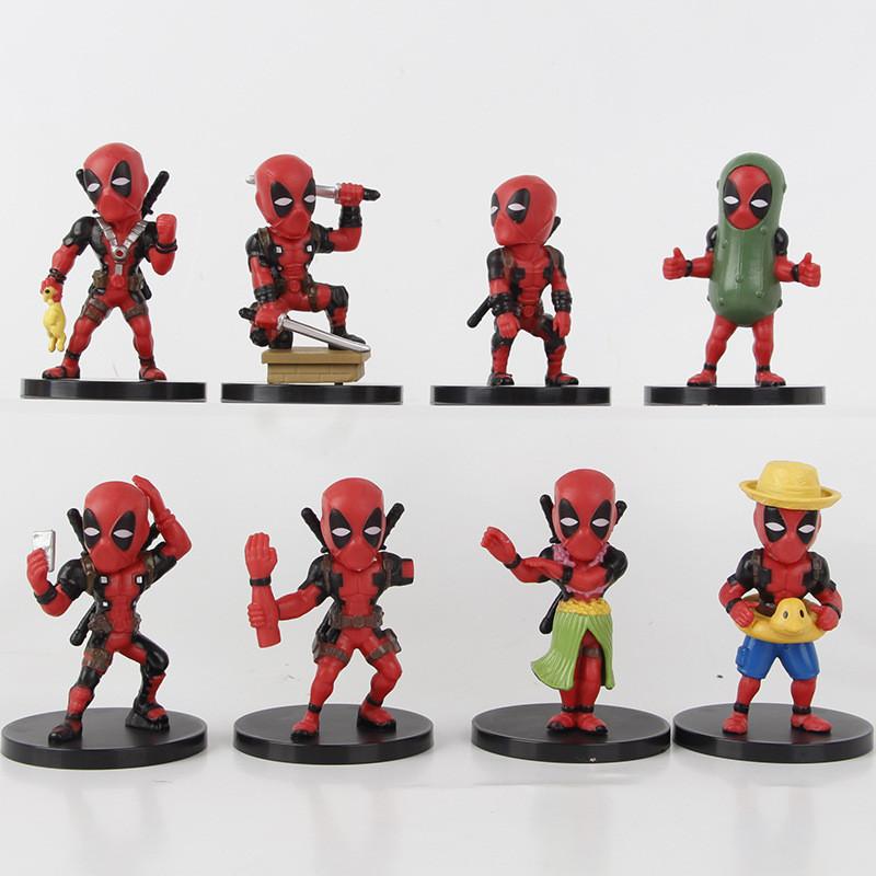 Deadpool Cute Blind Box Figures Collection Eight Pvc Designs For Enthusiasts