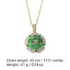 Luxury Flowers Pendant Necklaces for Women Fashion Zirconia Necklace Wedding Party Jewelry Accessories