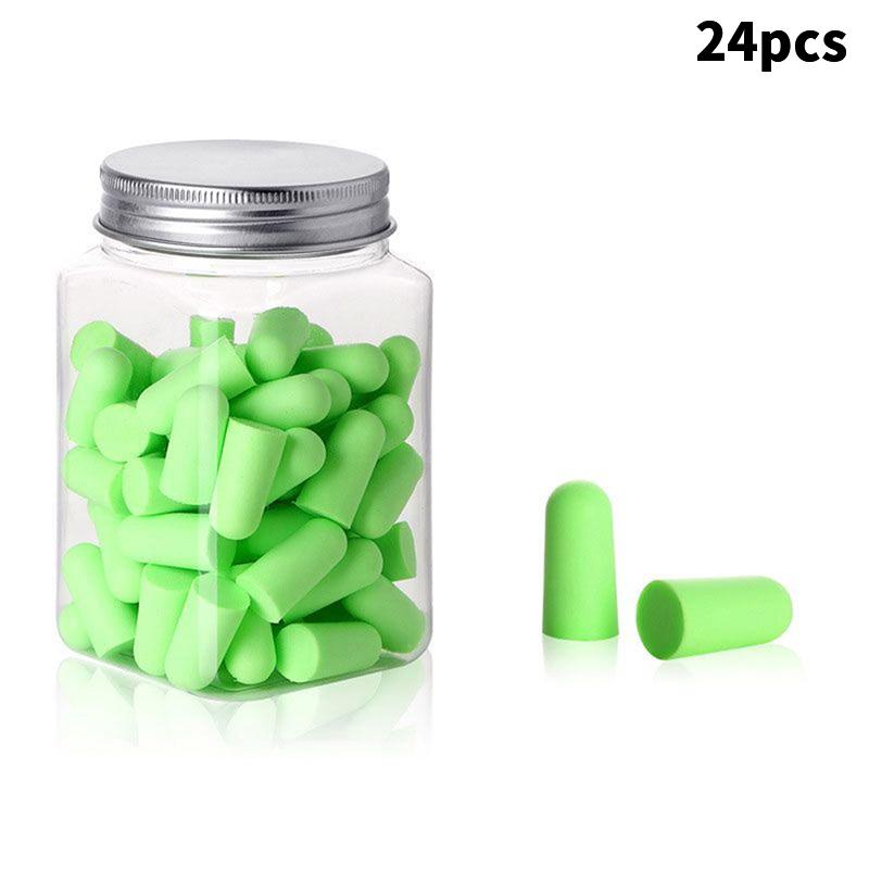 

24/60Pcs Mute Rebound Sleeping Earplug Soundproof Ear Plugs Anti Snoring Earplug