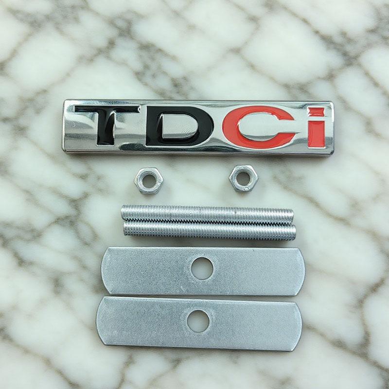 ABAB1 1PC 3d Metal TDCi Logo Car Rear Trunk Sticker Front Grille Badge Emblem for MK3 MK2 TDCi Accessories