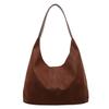 Large-capacity Bag Women's 2025 Autumn and Winter New Simple Soft Leather Shoulder Underarm Bag Retro Commuter Tote Bag