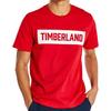 Men's Timberland Logo Printing Casual Short Sleeve Red A2A9W-P92