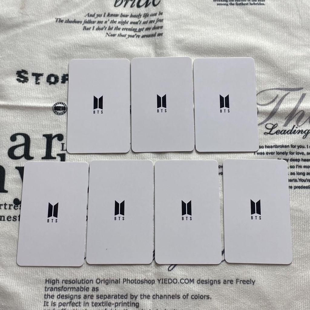 [USED] BTS 2022 THE FACT PHOTOBOOK 7-piece trading card set