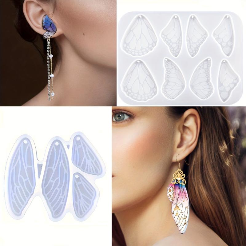 

Butterfly /dragonfly Wing Decor Earring Silicone Mold For Epoxy Resin Diy Craft Backpacks Pendant Ornament Jewelry Making