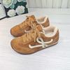 The First Layer of Cowhide and Velvet Flat-soled Retro Shoes for Women's Autumn and Winter New Comfortable and Versatile Warm Casual Sports Shoes