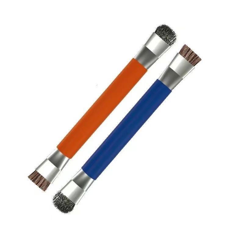 Double-headed Hard Bristle Anti-static Brush for Mobile Phone Motherboard and IC Cleaning