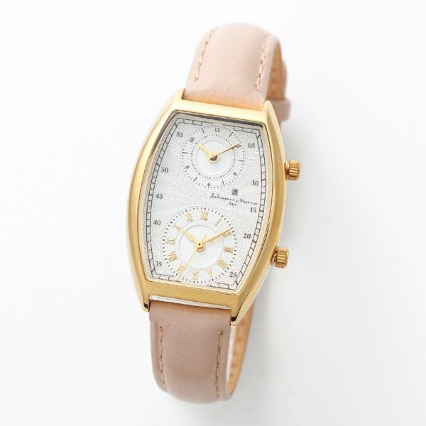 Salvatore Marra Watch Daily Waterproof Tonneau Case Dual Time SM23107-GDWHBE