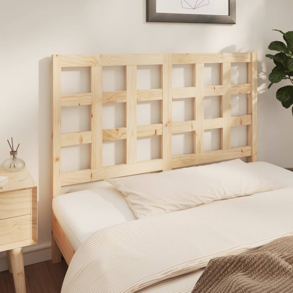 Headboard 140.5 X 4 X 100 Cm Solid Pine Wood