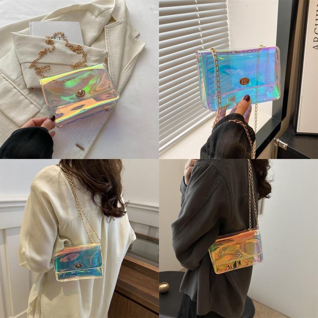 Stylish Summer 2024 Pvc Shoulder Bag Trendy Street Style Crossbody Bag