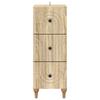 Drawer Cabinet in Sonoma Oak 33 x 34.5 x 90 cm Particleboard