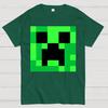 Minecraft Creeper Big Face Unisex 100% Cotton Summer Casual Cool Loose T-Shirt