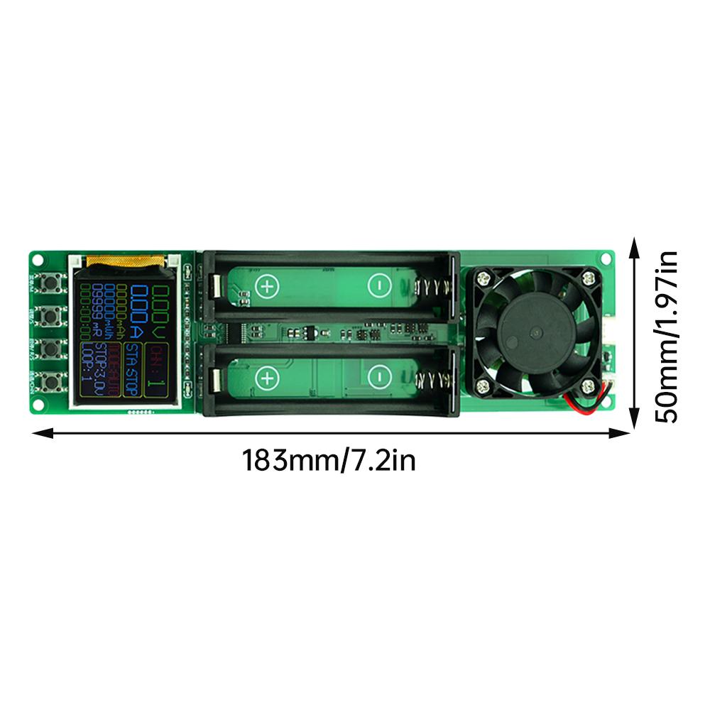 18650 Lithium Battery Capacity Tester 2/4CH Automatic Internal Resistance Tester Battery Power Detector Module Type-C Interfac