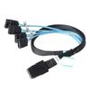 Mini SAS 36P SFF-8087 To 4 SATA 7 Pin HDD Hard Disk Internal Cable 90 Degrees Target Hard Disk Data Cable Durable