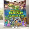 Music Game My Singing Monsters Flannel Blanket,Ultra Soft Warm Plush Throw for Home Bedroom Bed Sofa Cover Office Camping Picnic