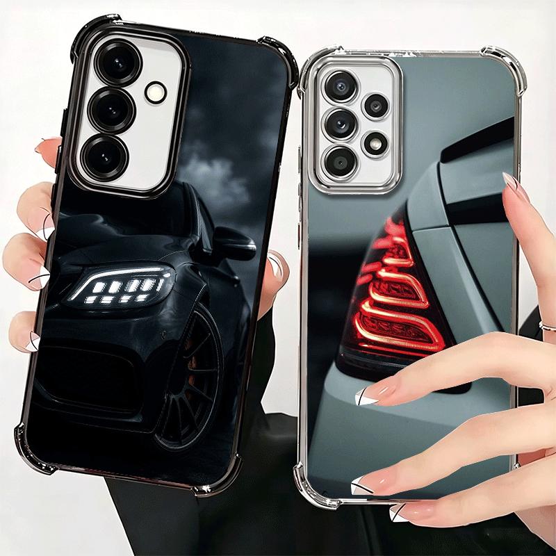 Sports Car Cool Taillight Soft Phone Case For Samsung A17 A27 A07 A37 A57 A16 A56 A15 A55 A14 A54 A13 A53 A26 A36 A25 A35 A24 A3