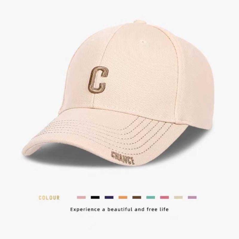 Embroidery Letter Cap Men's Baseball Cap Women's Deep Top Sunscreen Shade Wide Curved Eaves Versatile